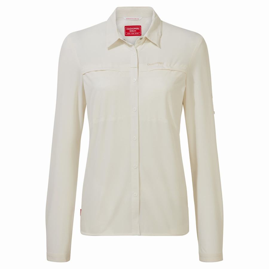 Craghoppers NosiLife Pro IV Long Sleeved Naisten Paidat Valkoinen | GVJ1542VB