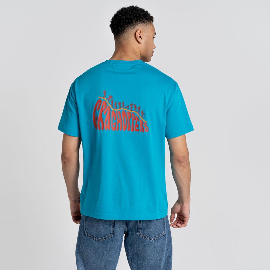 Craghoppers Crosby Lyhyt Sleeved Miesten T-paidat Sininen | DTI9325IE
