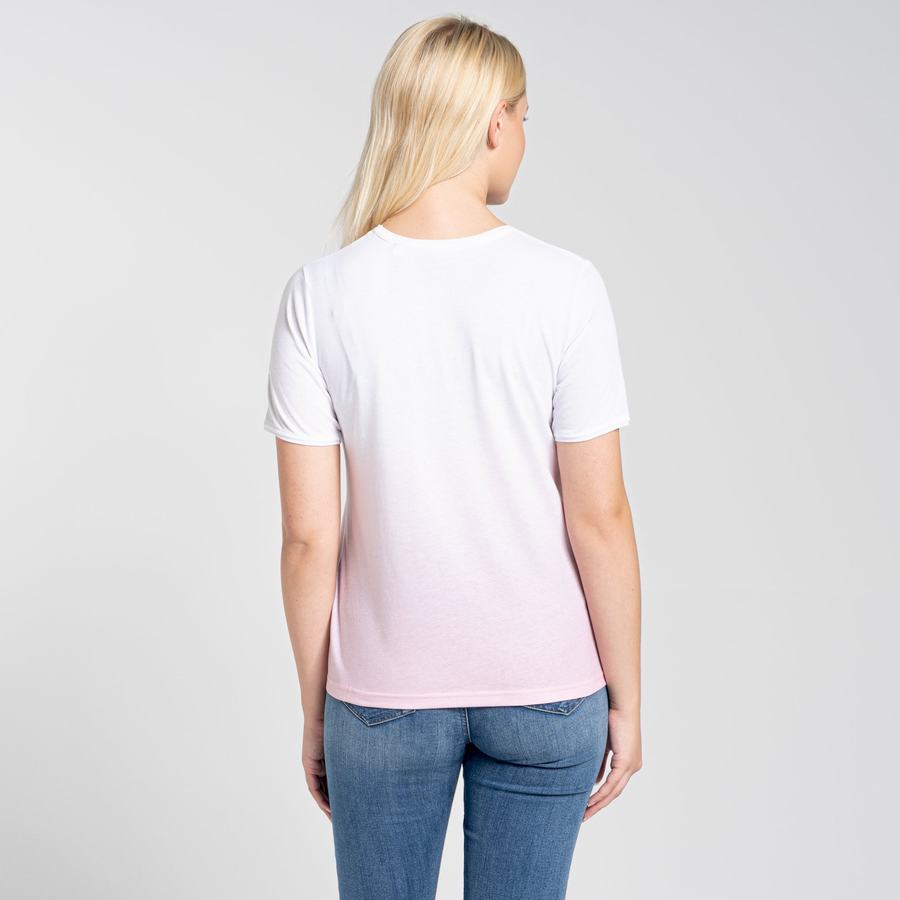 Craghoppers Ilyse Lyhyt Sleeved Naisten T-paidat Pinkki | FYO3061NL