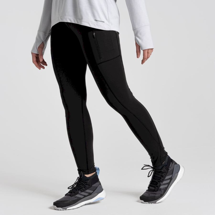 Craghoppers Kiwi Pro Naisten Leggingsit Mustat | CUV1111MW