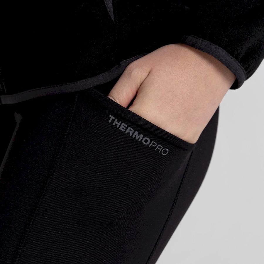 Craghoppers Kiwi Thermal Naisten Leggingsit Mustat | JOB4437VW