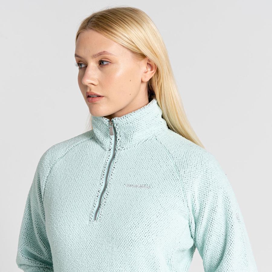 Craghoppers Lilian Half Zip Naisten Neulepusero Vihreä | MSN6391GQ