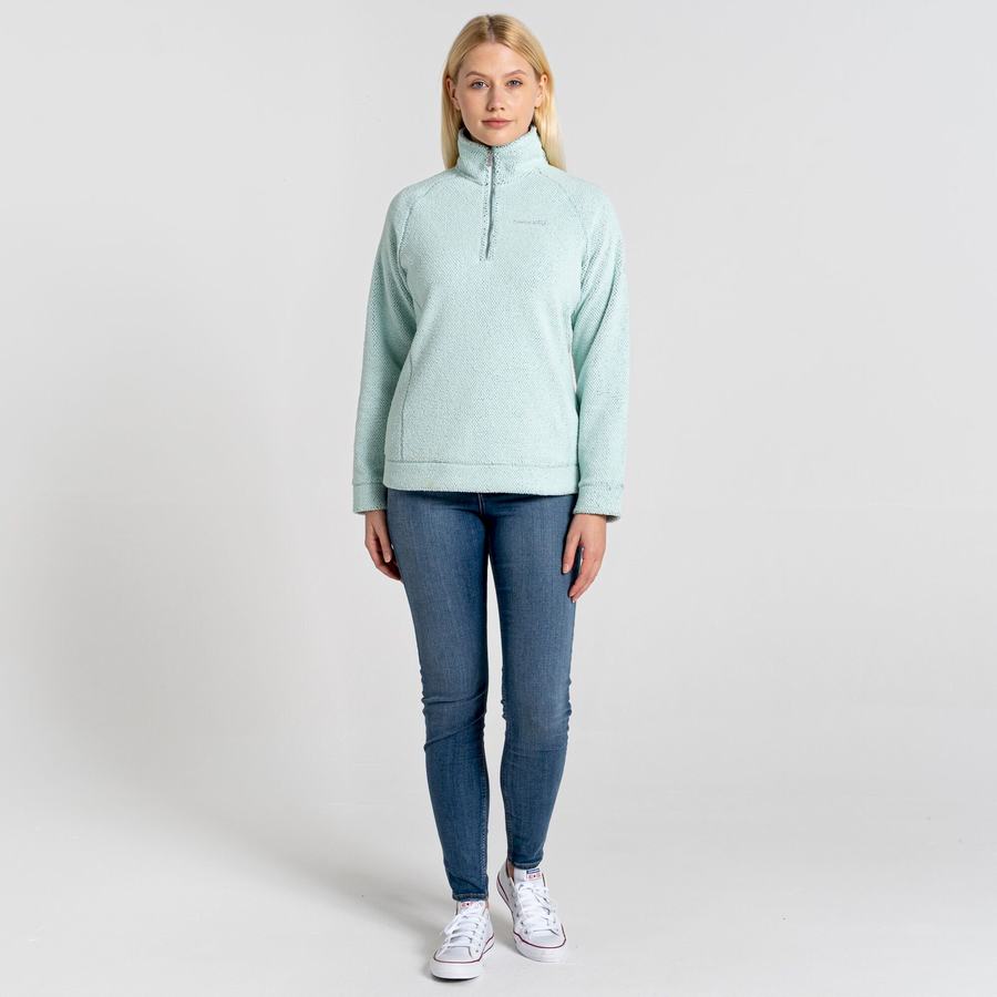 Craghoppers Lilian Half Zip Naisten Neulepusero Vihreä | MSN6391GQ