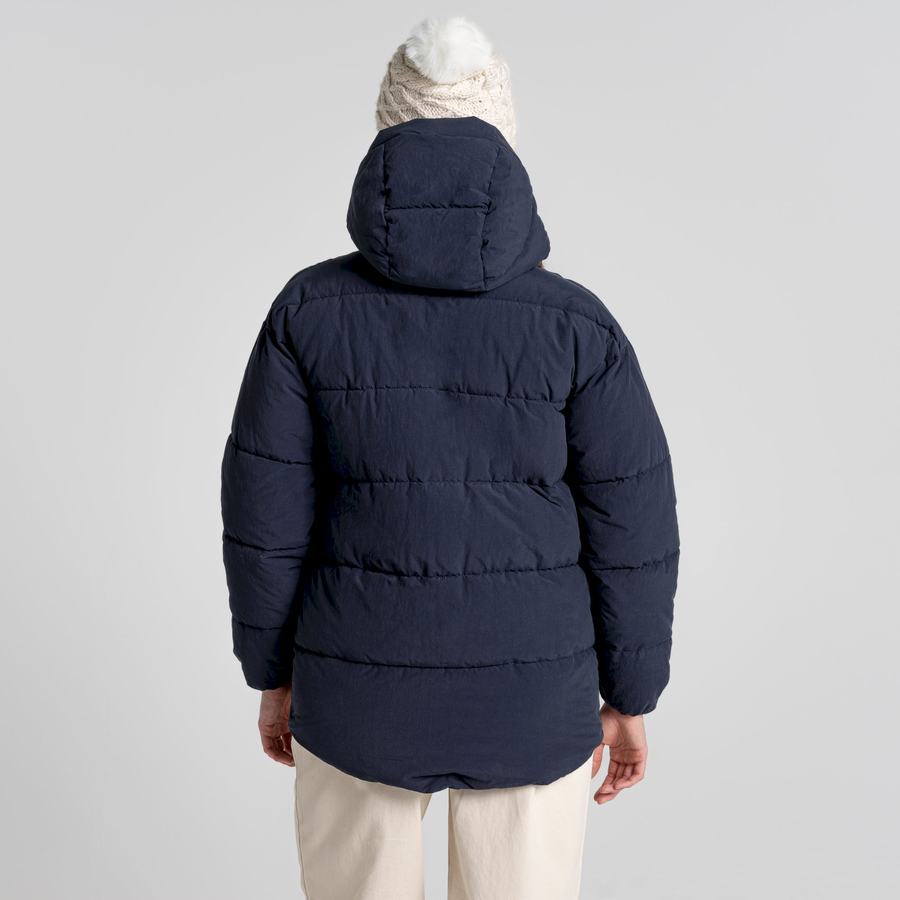 Craghoppers Madora Insulated Hupullinen Naisten Takki Sininen Laivastonsininen | LLF739YJ