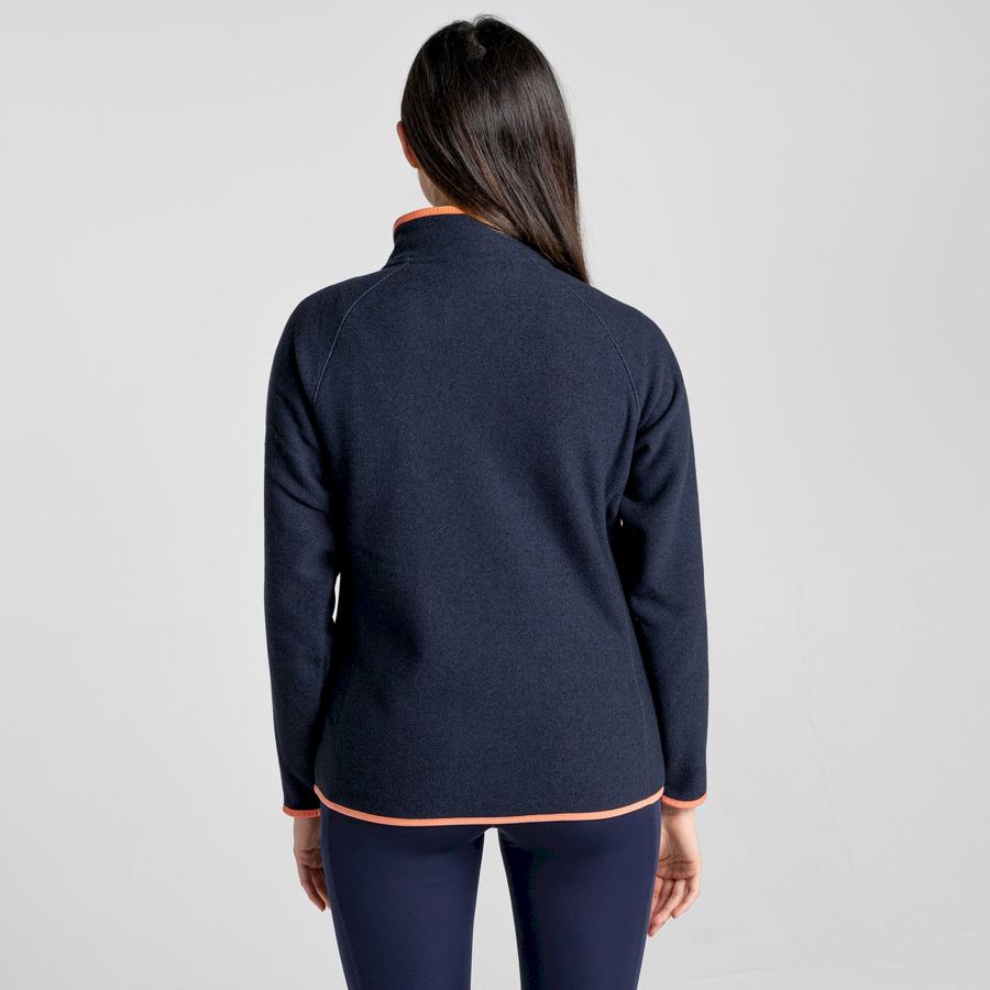 Craghoppers Milia Half Zip Naisten Neulepusero Sininen Laivastonsininen | ZWO8233ZC