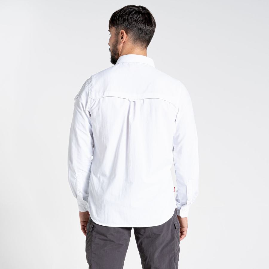 Craghoppers NosiLife Adventure II Long Sleeved Miesten Paidat Valkoinen | KVA1589OG
