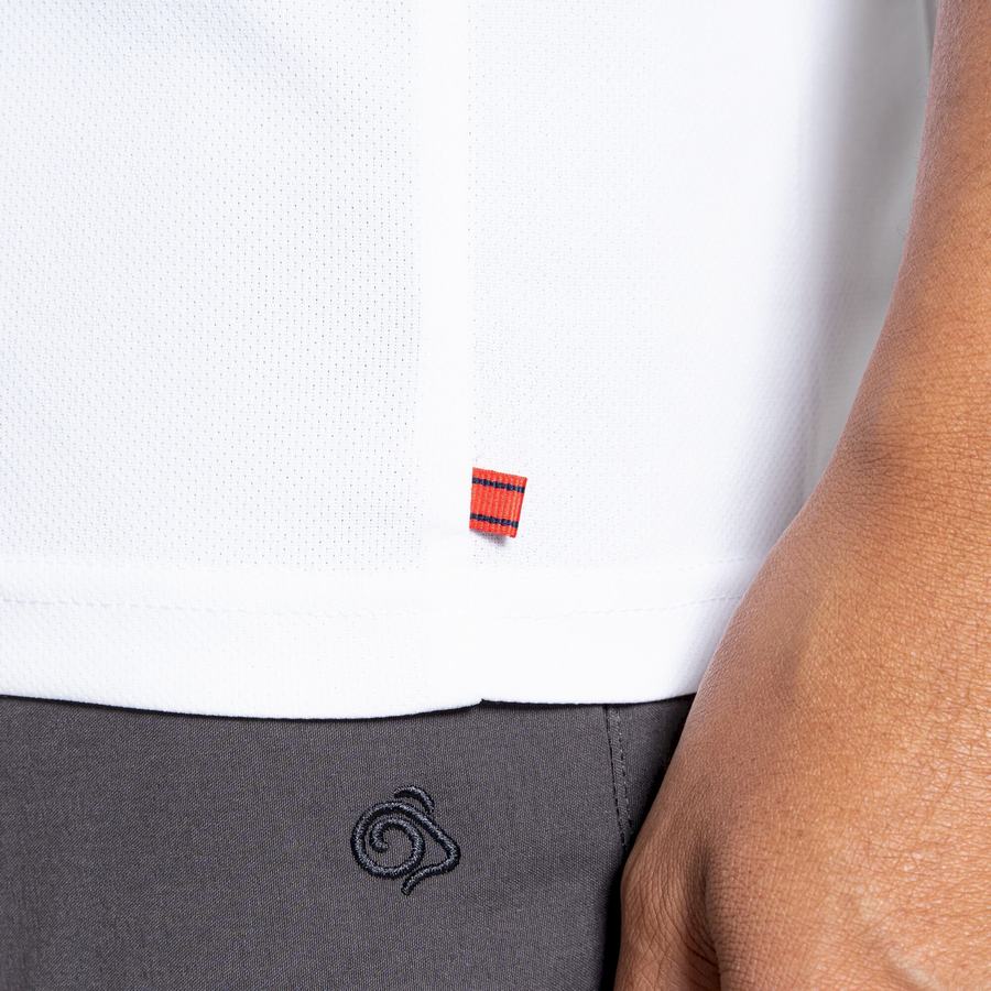 Craghoppers NosiLife Pro Active Lyhyt Sleeved Polo Miesten T-paidat Valkoinen | PXG2691DX