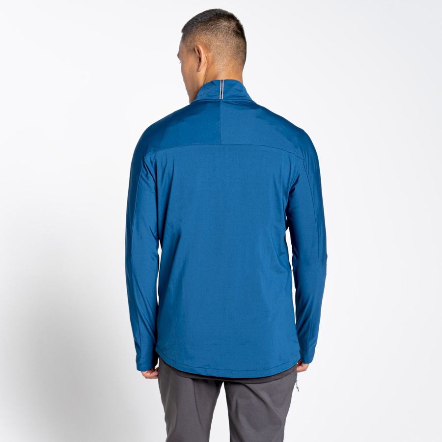 Craghoppers NosiLife Valens Half Zip Miesten T-paidat Laivastonsininen Sininen | GVK364KB
