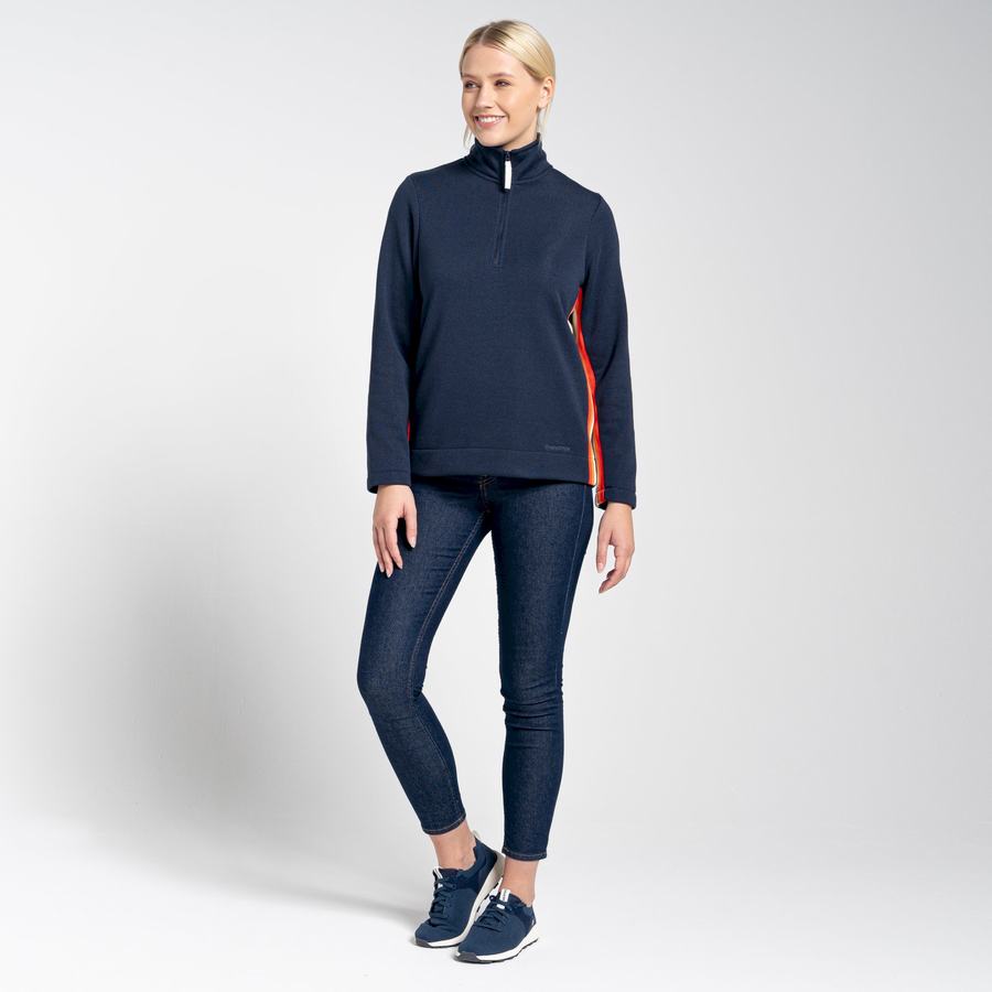Craghoppers Pinalla Half Zip Naisten Neulepusero Sininen Laivastonsininen | KSO6444VJ