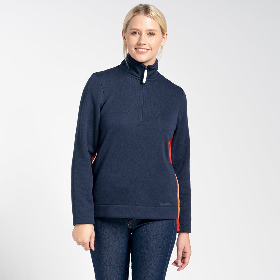 Craghoppers Pinalla Half Zip Naisten Neulepusero Sininen Laivastonsininen | KSO6444VJ