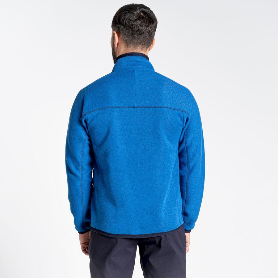 Craghoppers Torney Half Zip Miesten Neulepusero Sininen | RUJ1965UW