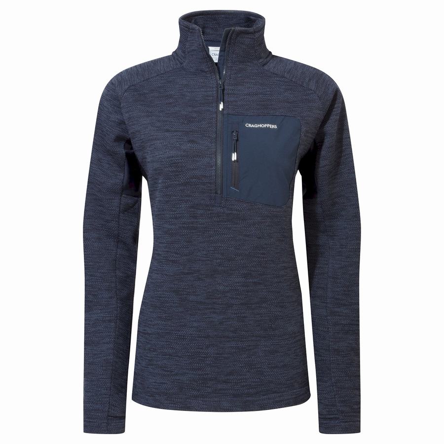Craghoppers Trina Half Zip Naisten Neulepusero Sininen Laivastonsininen | QHX3780HE