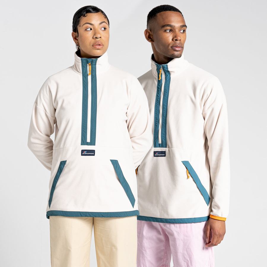 Craghoppers Welwood Half Zip Miesten Neulepusero Valkoinen | FBV3499TR